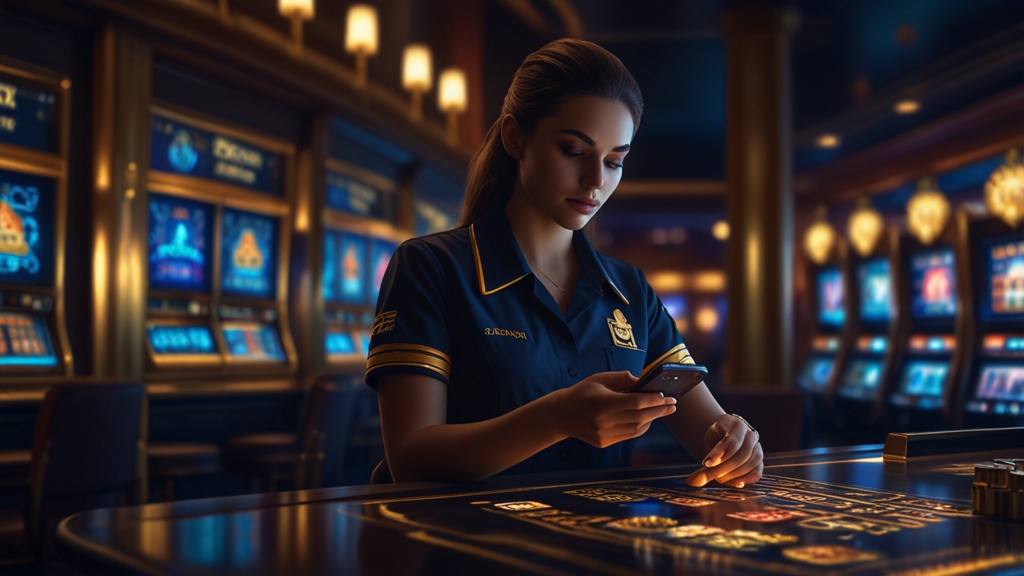Schermata di cassa casinò con deposito confermato su smartphone